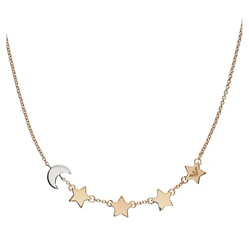 Trang sức - Dây Chuyền Emporio Armani Rose Gold Silver 925 Necklace Màu Vàng Hồng - Vua Hàng Hiệu