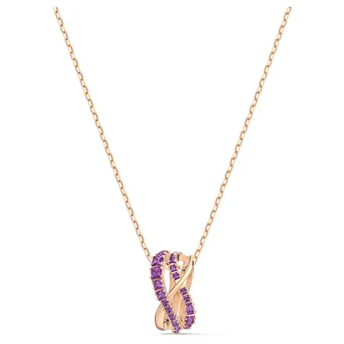 Dây Chuyền Swarovski Twist Pendant Pink, Rose Gold-Tone Plated 5563907 - Trang sức - Vua Hàng Hiệu