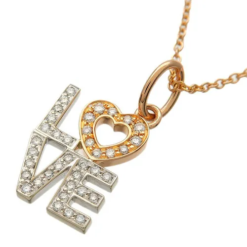 Dây Chuyền Tiffany & Co. Diamond Love 18k Rose Gold/White Màu Vàng Hồng/Trắng
