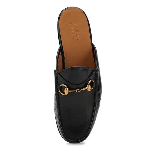 Giày Sục Gucci Horsebit Leather Slipper Loafers Màu Đen Size 39-2