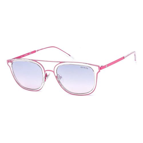 Kính Mát Guess Ladies Pink Square Sunglasses GU698172Z54 Màu Hồng