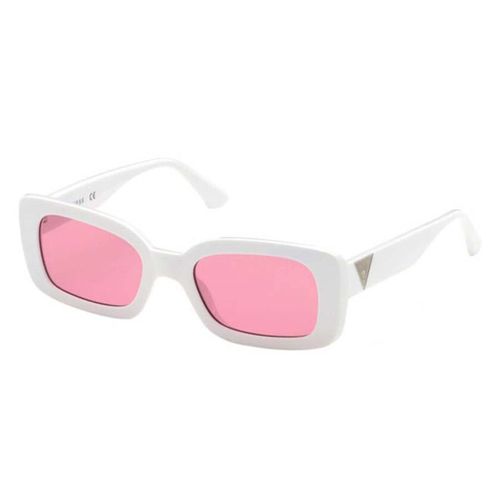 Kính Mát Guess Pink White Square Sunglasses GU758921S53 Màu Hồng Trắng