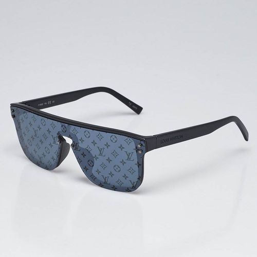 Kính Mát Louis Vuitton LV Black Plastic Square Frame Waimea Sunglasses Z1082E Màu Đen-2