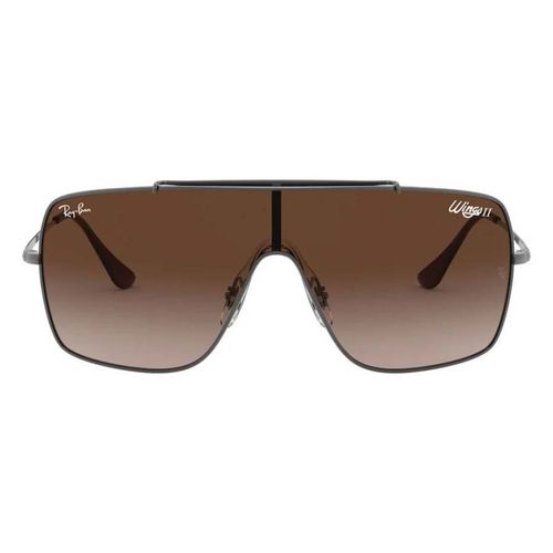 Kính Mát Rayban Wings II Brown Gradient Shield Unisex Sunglasses RB3697 004/13 35 Màu Nâu-3