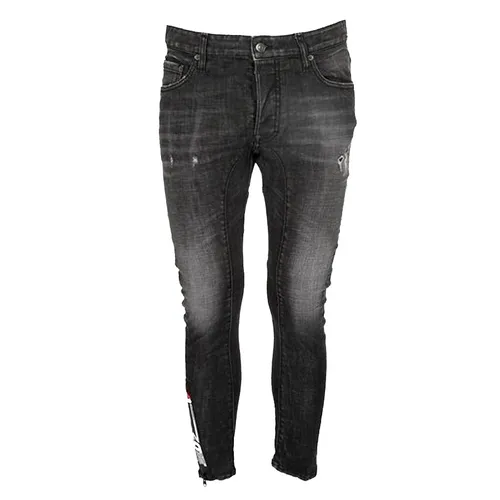 Quần Bò Dsquared2 Tidy Biker Jeans S74B0881 Màu Đen - Thời trang - Vua Hàng Hiệu