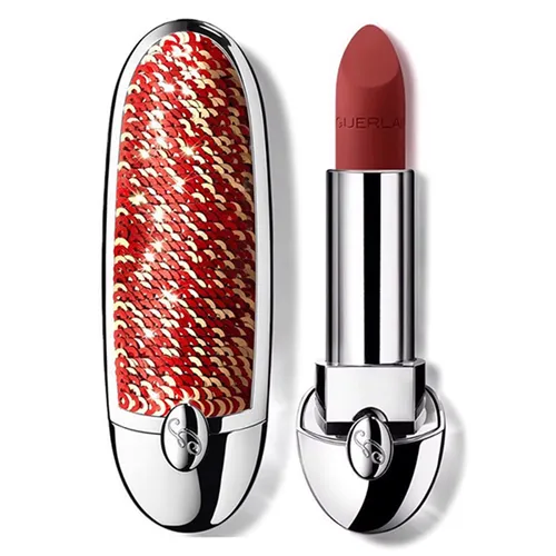 Son Guerlain Rouge G Luxurious Velvet N555 Brick Red Màu Đỏ Gạch ( trendy 2022 ) - Son Môi - Vua Hàng Hiệu