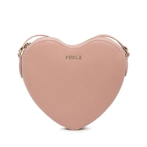 Túi Đeo Chéo Furla Lilli Heart Crossbody Bag In Moonstone Màu Hồng