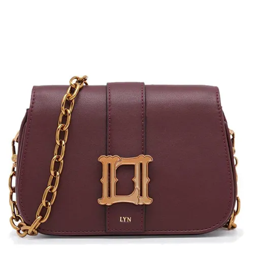 Túi Đeo Chéo Lyn Philo Mini Crossbody Bags LL21FBS216 Màu Đỏ Mận