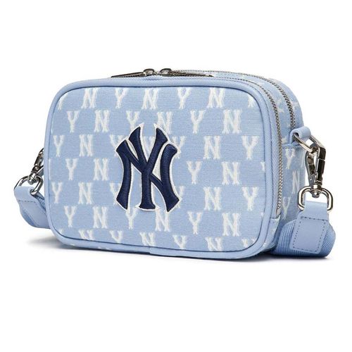 Túi Đeo Chéo MLB Monogram Jacquard Mini Crossbody Bag New York Yankees 3ACRS022N 50BLL Màu Xanh-1