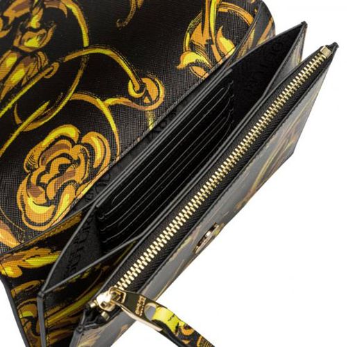 Túi Đeo Chéo Versace Geldbeutel Von Versace Jeans Couture  72VA5PF6 71880 Màu Đen Vàng-4