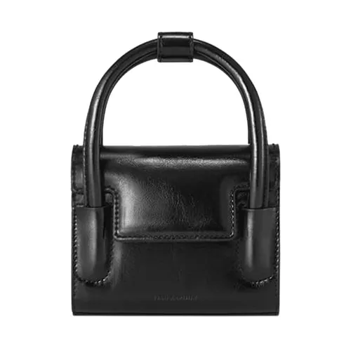 Túi Xách Tay Find Kapoor Marty Bag 12 Crinkled Black Màu Đen - Túi xách - Vua Hàng Hiệu