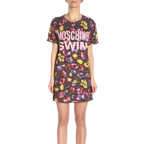 Váy Nữ Moschino Swim Women's Floral Logo Print Skirt T1909 2115 1102 Màu Hồng Size L