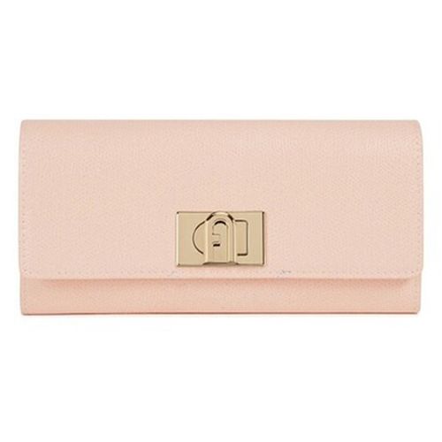 Ví Furla 1927 Continental Bi-fold Textured Leather Wallet - Candy Rose PCV0ACO-ARE-1BR Màu Hồng