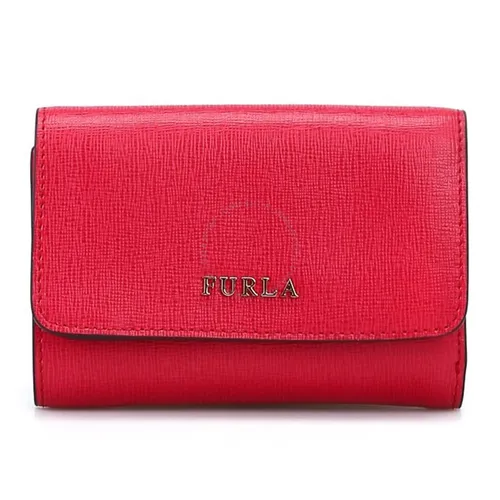 Ví Furla Tri-Fold Babylon Leather Wallet In Red 872819-PR76-B30-RUB Màu Đỏ