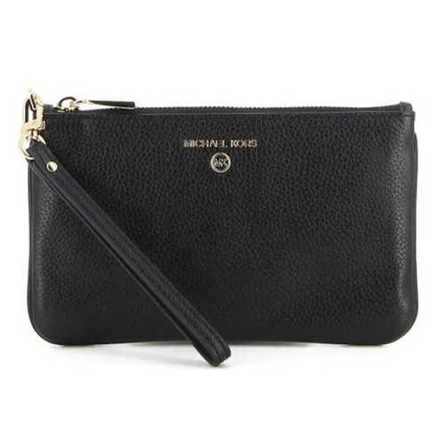 Ví Michael Kors MK Medium Pebbled Leather Wristlet 32T1GT9W2L-001 Màu Đen