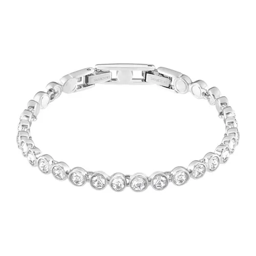 Vòng Đeo Tay Swarovski Tennis Bracelet Round Cut, White, Rhodium Plated Màu Trắng 1791305 - Trang sức - Vua Hàng Hiệu