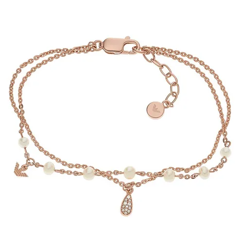 Trang sức - Vòng Đeo Tay Emporio Armani Double-Strand Bracelet Rose Gold Màu Vàng Hồng - Vua Hàng Hiệu