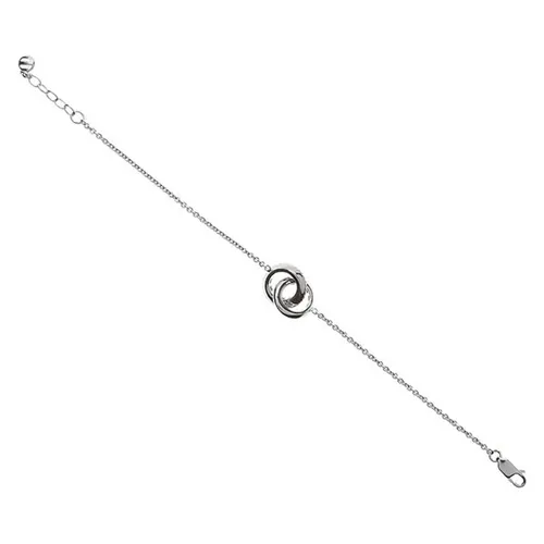 Trang sức - Vòng Đeo Tay Emporio Armani Sterling Silver Crystal Bracelet Màu Bạc - Vua Hàng Hiệu