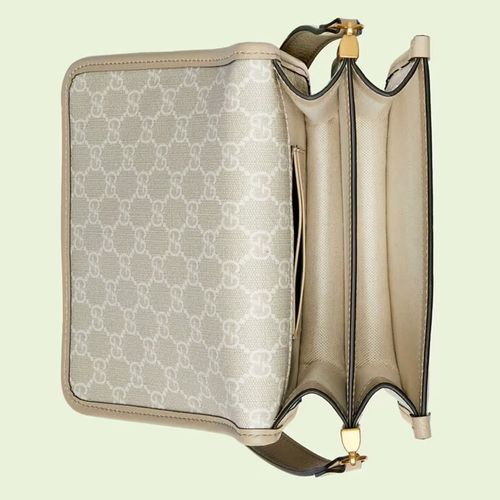 Túi Đeo Chéo Gucci Mini Shoulder Bag With Interlocking G 671620 UULBT 9683 Màu Be-2