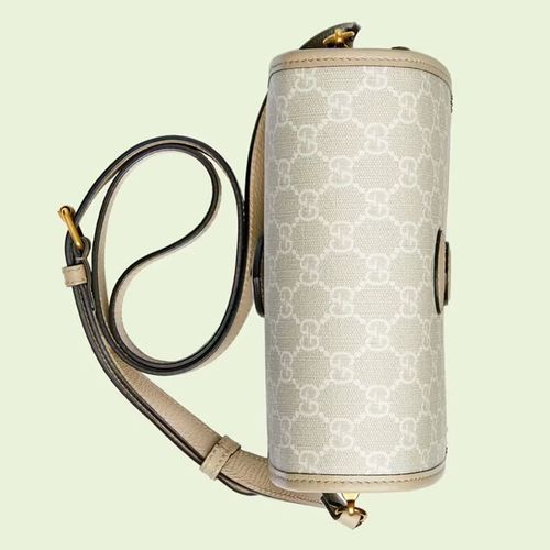 Túi Đeo Chéo Gucci Mini Shoulder Bag With Interlocking G 671620 UULBT 9683 Màu Be-3