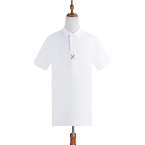 Thời trang Kenzo Trắng - Áo Polo Kenzo Logo Chữ Lưng 4SK-5PO051 Màu Trắng - Vua Hàng Hiệu