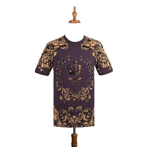 Áo Phông Nam Dolce & Gabbana D&G T-Shirt G8FL6T G7EFP Màu Tím