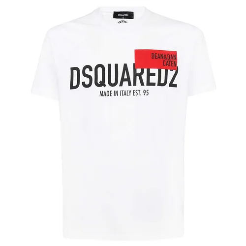 Áo Phông Dsquared2 Red Tag Logo T-Shirt S71GD1021 Màu Trắng