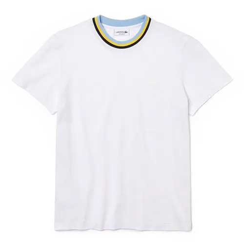 Áo Phông Lacoste Men's Crew Neck Ultra-Light Breathable Piqué T-Shirt TH7381-VKW Màu Trắng Size M