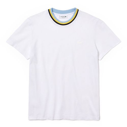 Áo Phông Lacoste Men's Crew Neck Ultra-Light Breathable Piqué T-Shirt TH7381-VKW Màu Trắng Size XS