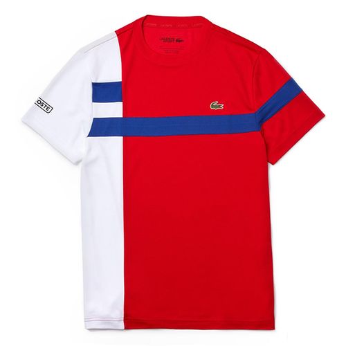 Áo Phông Lacoste Men's T-Shirt Sport Ultra Dry TH2070-GSL Đỏ/Trắng Size XS