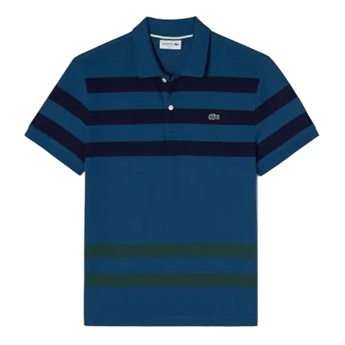 Áo Polo Lacoste Men's Slim Fit Stretch Cotton Piqué PH9865 Màu Xanh Lam Size M
