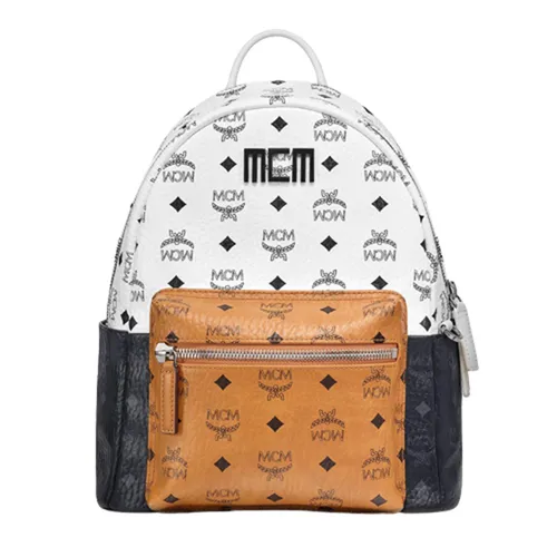Túi xách MCM Balo - Balo MCM Stark Backpack in Visetos Mix Phối Màu Size 32cm - Vua Hàng Hiệu