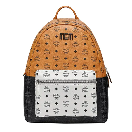 Túi xách MCM Balo - Balo MCM Stark Backpack in Visetos Mix Phối Màu Size 41cm - Vua Hàng Hiệu