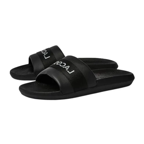 Dép Lacoste Men's Croco Textile Logo Slides 741CMA0007-02H Size 40.5