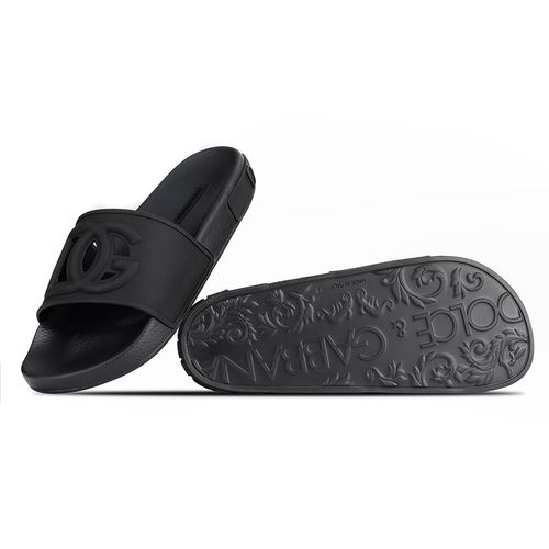Dép Dolce & Gabbana Slides With Logo CW0143 AO666 8B956 Màu Đen Size 41-2