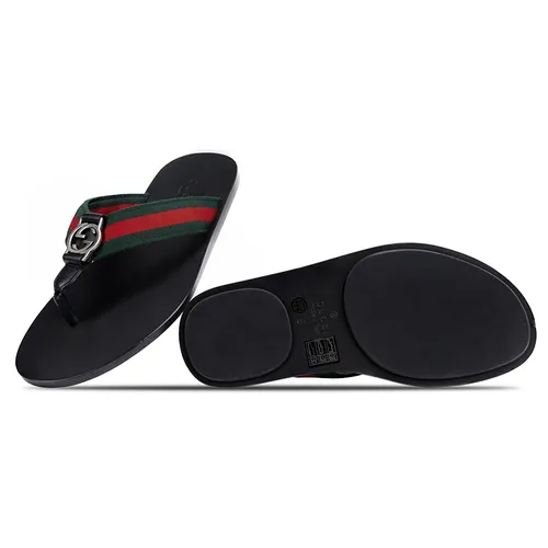 Dép Xỏ Ngón Gucci Quai Dù Phối Màu
