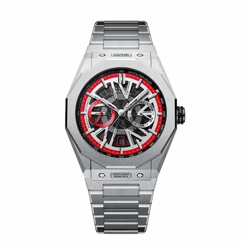 Đồng Hồ Nam Bonest Gatti King Speed B596013S Màu Bạc Viền Đỏ