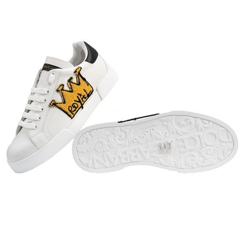 Giày Sneakers Dolce & Gabbana Logo Royal CS1538 AH137 Màu Trắng-4