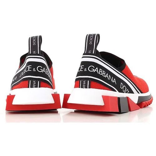 Giày Sneakers Dolce & Gabbana D&G Red Branded Sorrento Màu Đỏ-4