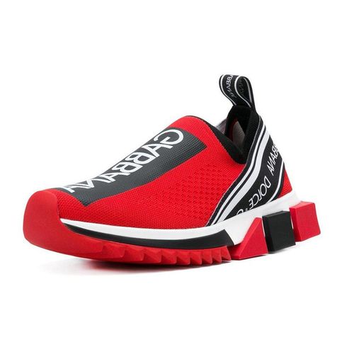 Giày Sneakers Dolce & Gabbana D&G Red Branded Sorrento Màu Đỏ