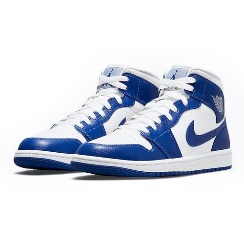 Giày Thể Thao Nike Air Jordan 1 Mid Kentucky Blue (W) Màu Xanh