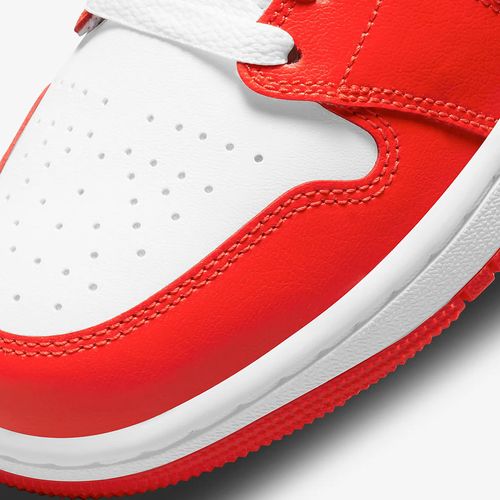 Giày Thể Thao Nike Jordan Air Jordan 1 Mid Sneakers BQ6472116 Phối Màu Trắng Đỏ Size 38.5-5