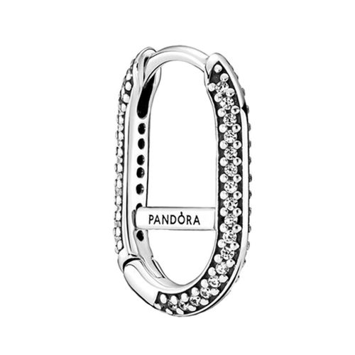Khuyên Tai Pandora ME Pavé Link Single Earring 299682C01 Màu Bạc-2
