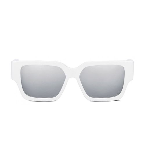 Kính Mát Dior CD SU White Rectangular Sunglasses 55-15 Màu Trắng Xám-3