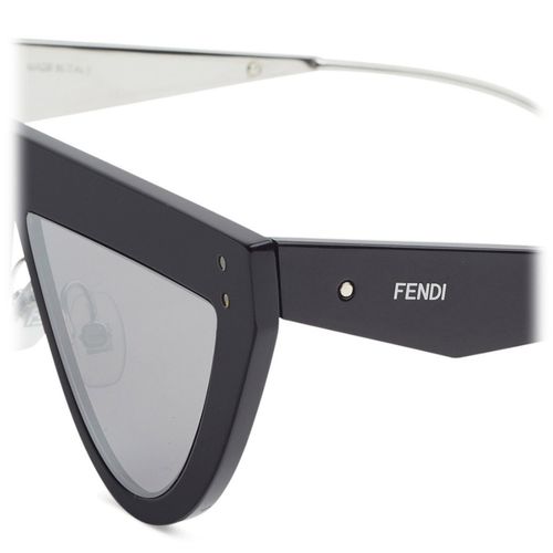 Kính Mát Fendi Flat Top Sunglasses Mắt Mèo FF 0371/S 53/14 Màu Đen-2