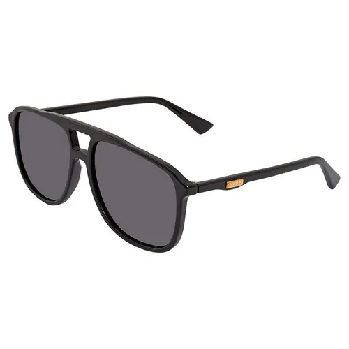 Kính Mát Gucci Grey Rectangular Men's Sunglasses GG0262S 001 58