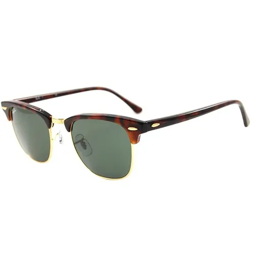 Kính Mát Rayban Clubmaster Anteojos De Sol Arista Oro RB3016 W0366 51-21 Màu Xanh Green