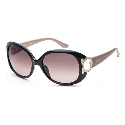 Kính Mát Salvatore Ferragamo Fashion Women's Sunglasses SF668S-001 Màu Đen Hồng
