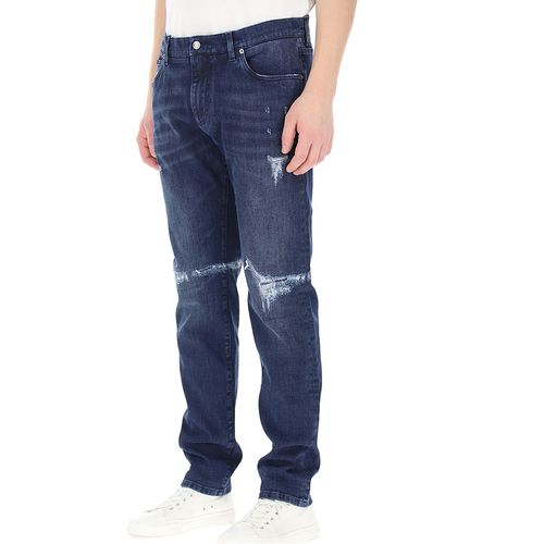 Quần Jeans Nam Dolce & Gabbana D&G Slim GY07CD G8CR5 Màu Xanh Blue-2