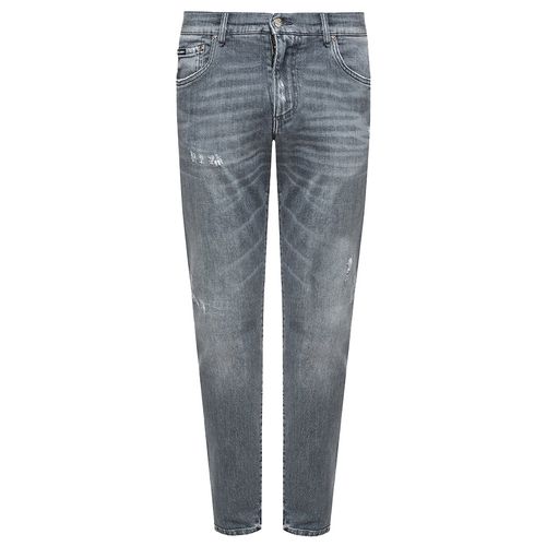 Quần Jeans Dolce & Gabbana Slim GY07CD G8BA1 Màu Xám Size 44